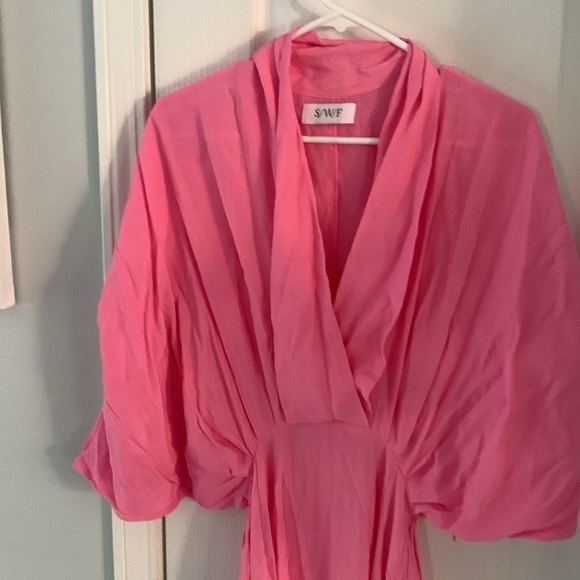 SWF Sunset Dress in Resurrection Pink Size XS  maxi classic elegant romantic - Picture 8 of 13